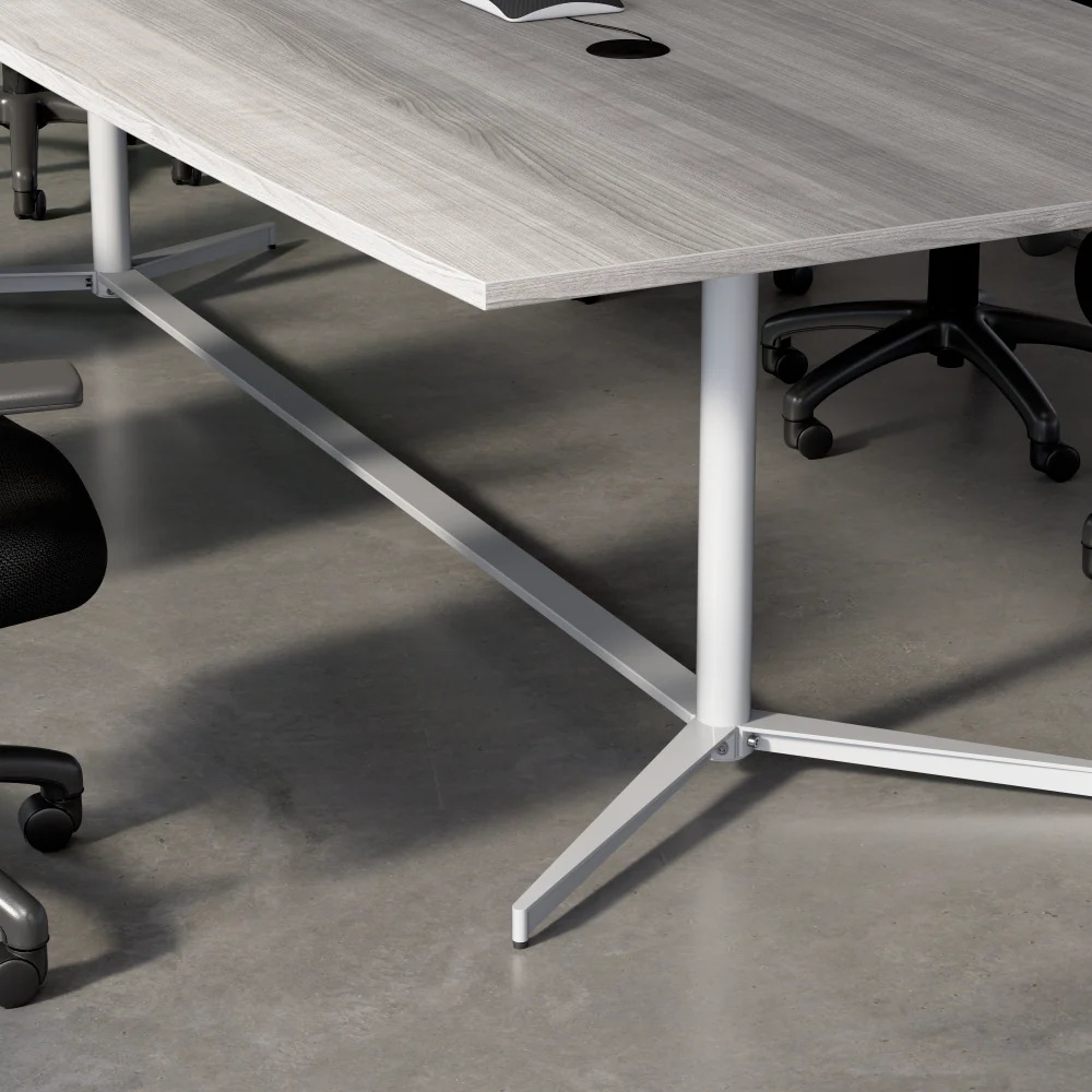 120-inch Office Conference Table with Metal Base - Image 24