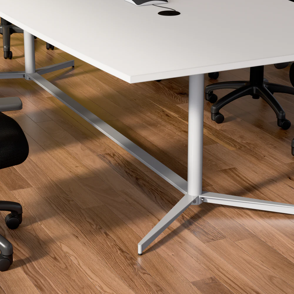 120-inch Office Conference Table with Metal Base - Image 9