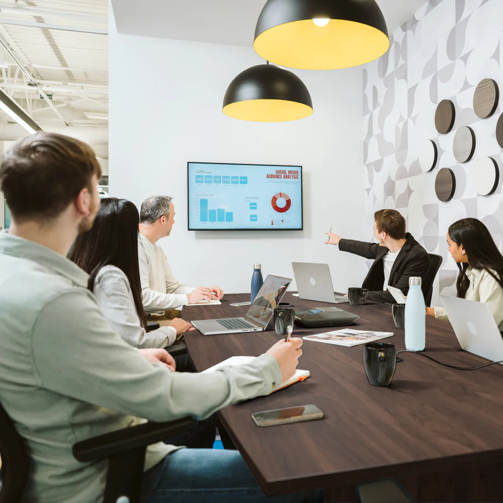 120-inch Office Conference Table with Wood Base - Image 9