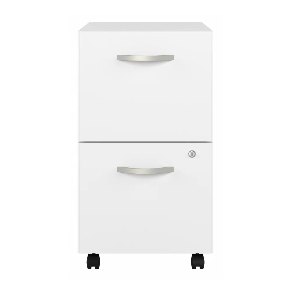 Hybrid 2 Drawer Mobile File Cabinet - Assembled - Image 10
