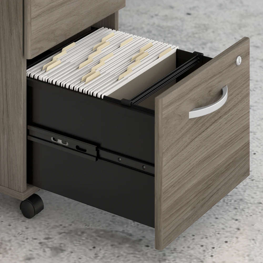 Hybrid 2 Drawer Mobile File Cabinet - Assembled - Image 4