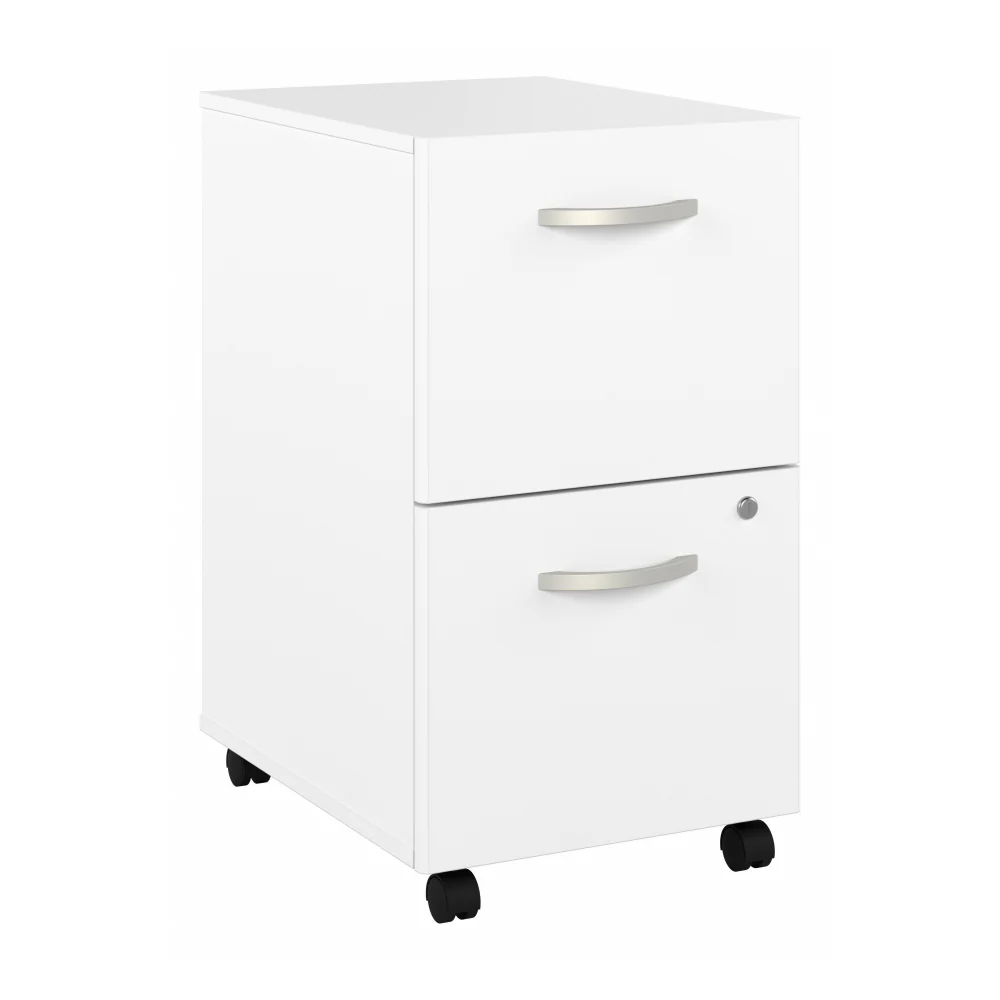 Hybrid 2 Drawer Mobile File Cabinet - Assembled - Image 8