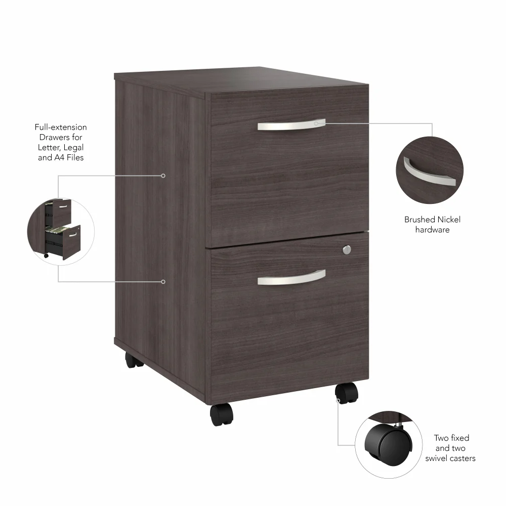 Studio C 2 Drawer Mobile File Cabinet - Image 15