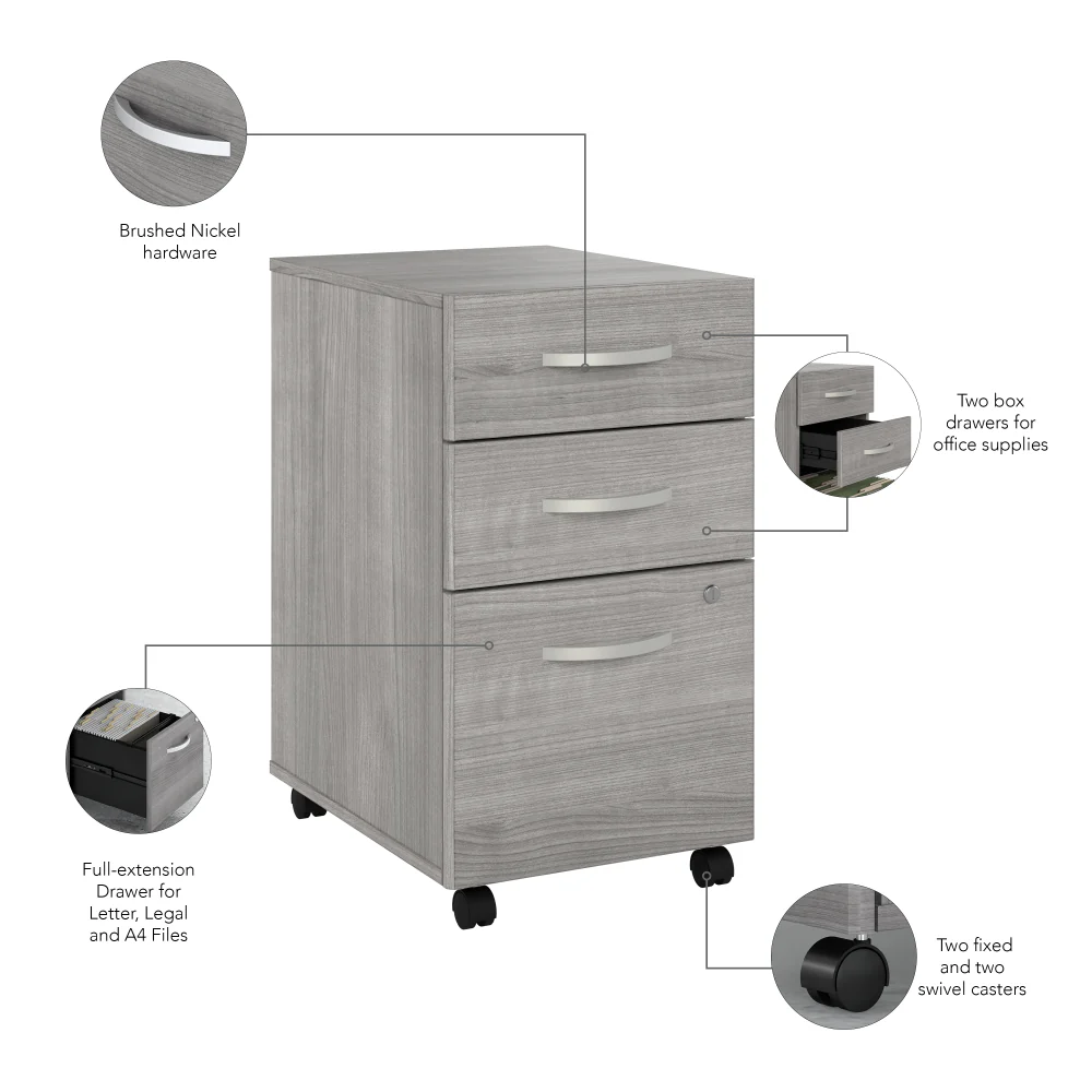 Studio C 3 Drawer Mobile File Cabinet - Image 21