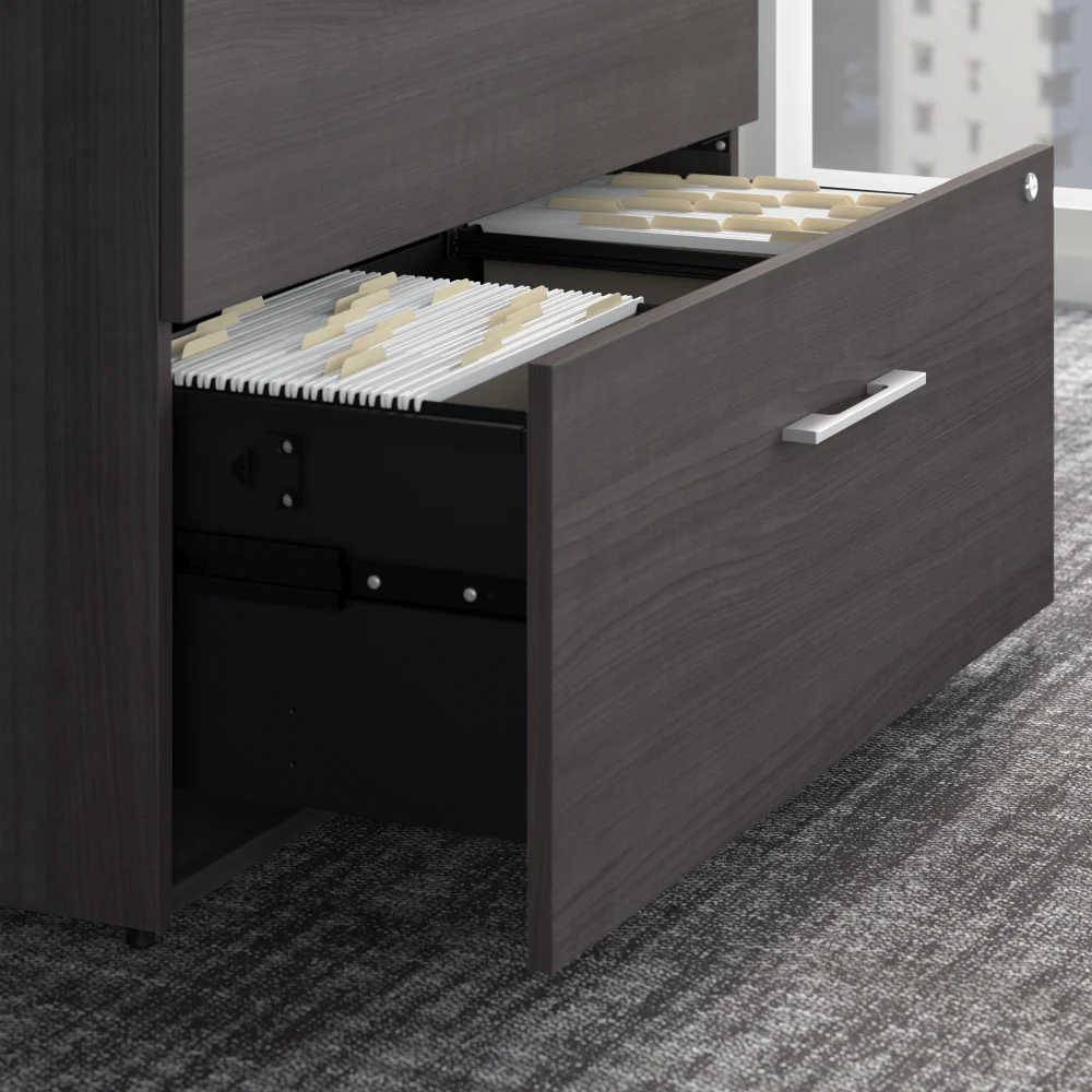 Office 500 Low Storage Cabinet with Drawers and Shelves - Image 9