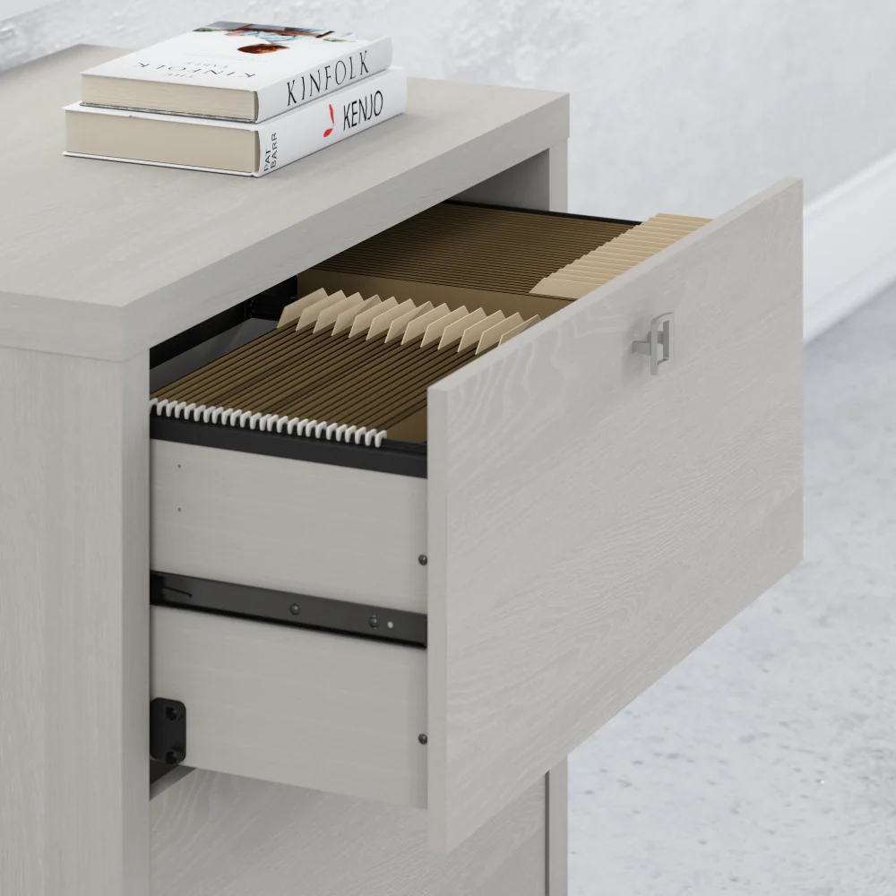 Echo L Shaped Bow Front Desk with Mobile File Cabinet - Image 31