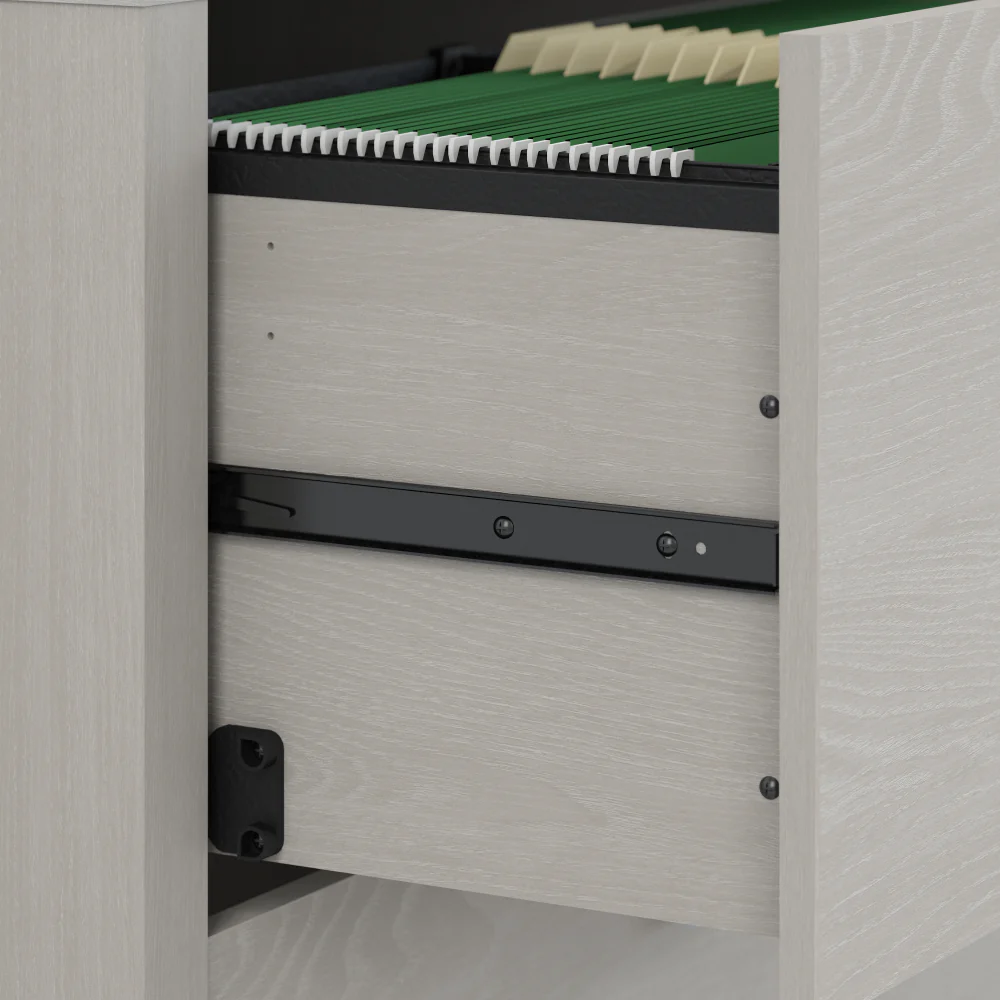 Echo L Shaped Bow Front Desk with Mobile File Cabinet - Image 32