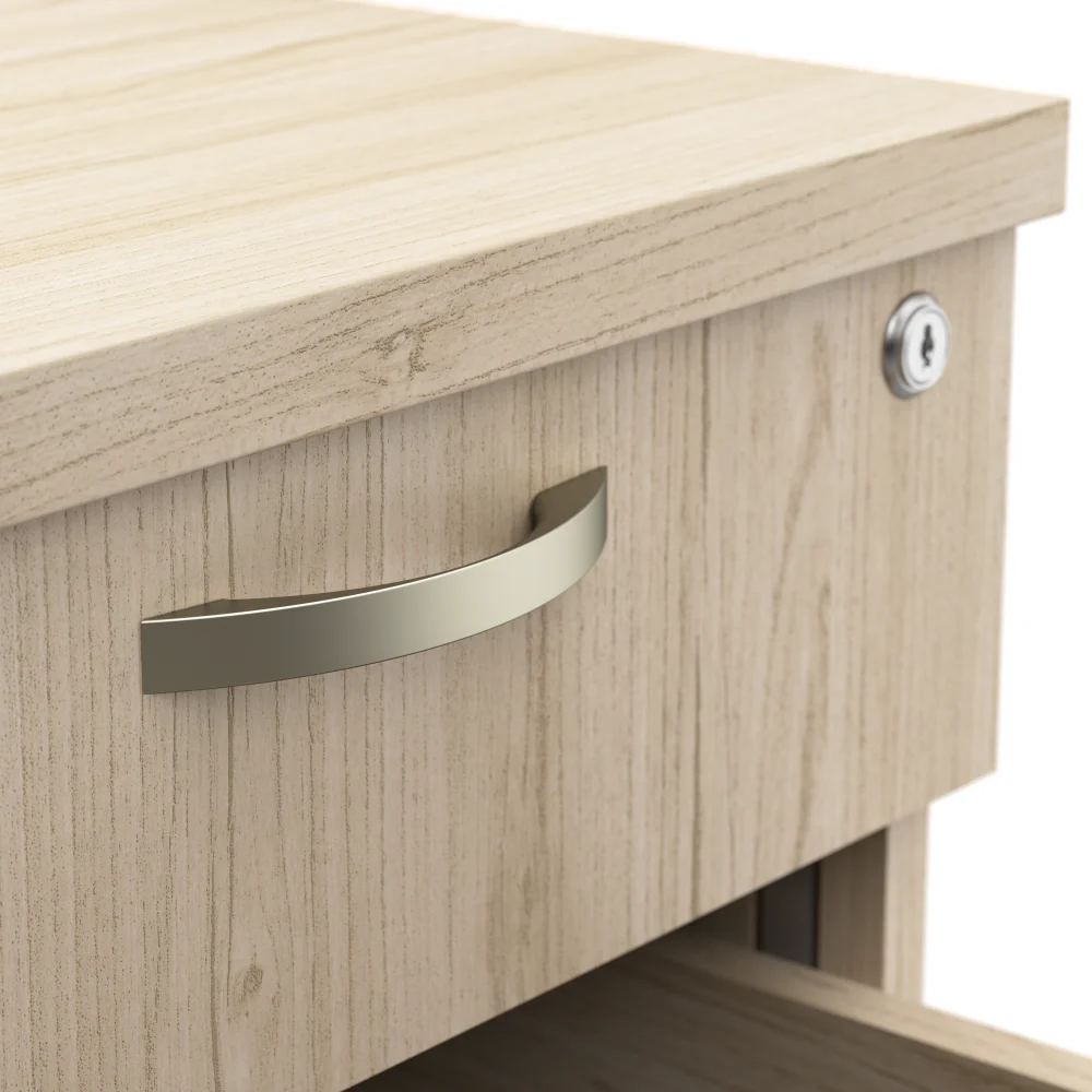Easy Office 60W Cubicle Desk with File Cabinet and 45H Closed Panels Workstation - Image 13
