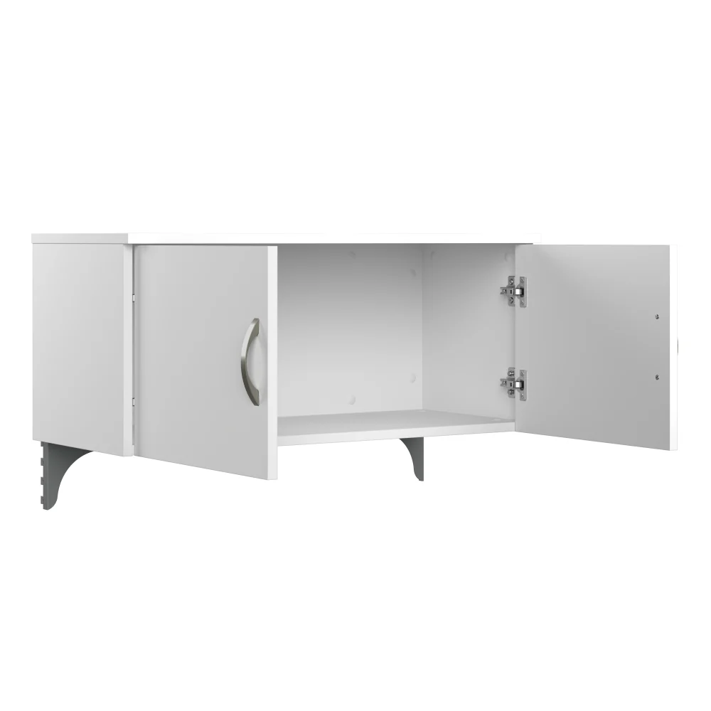 Easy Office 60W Cubicle Desk with File Cabinet and 45H Closed Panels Workstation - Image 6