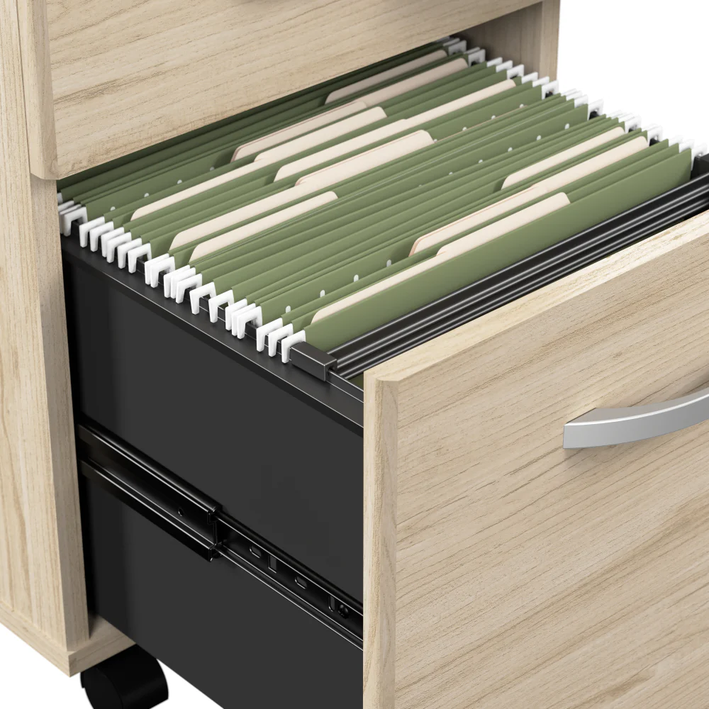 Arrive 60W x 30D Reception Desk with Shelf and Mobile File Cabinet - Image 5