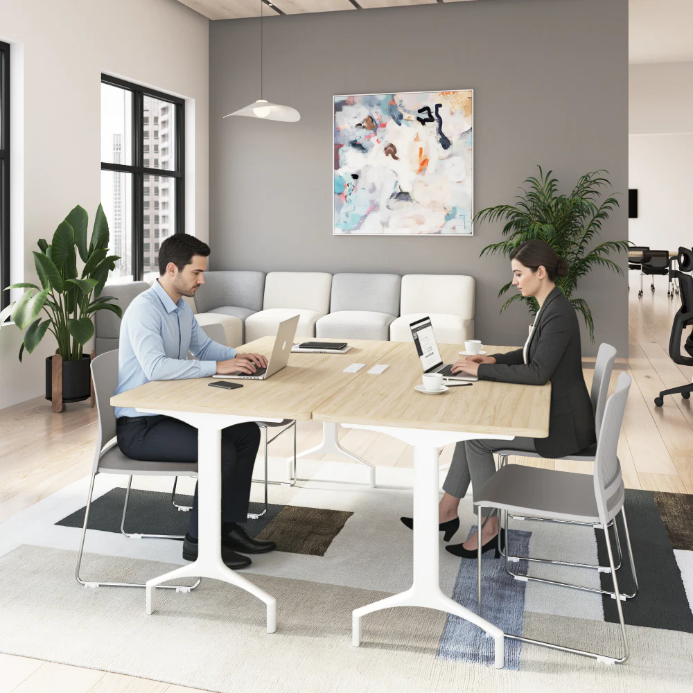 Synergy 60-inch Rectangle Modular Office Conference Table - Image 3