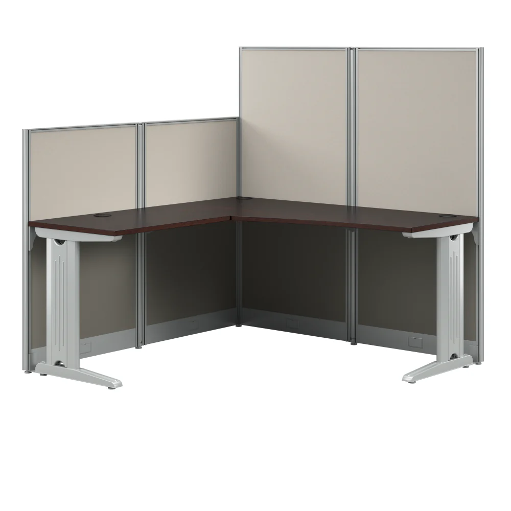 Office in an Hour 65-inch L Shaped Cubicle Desk - Image 18
