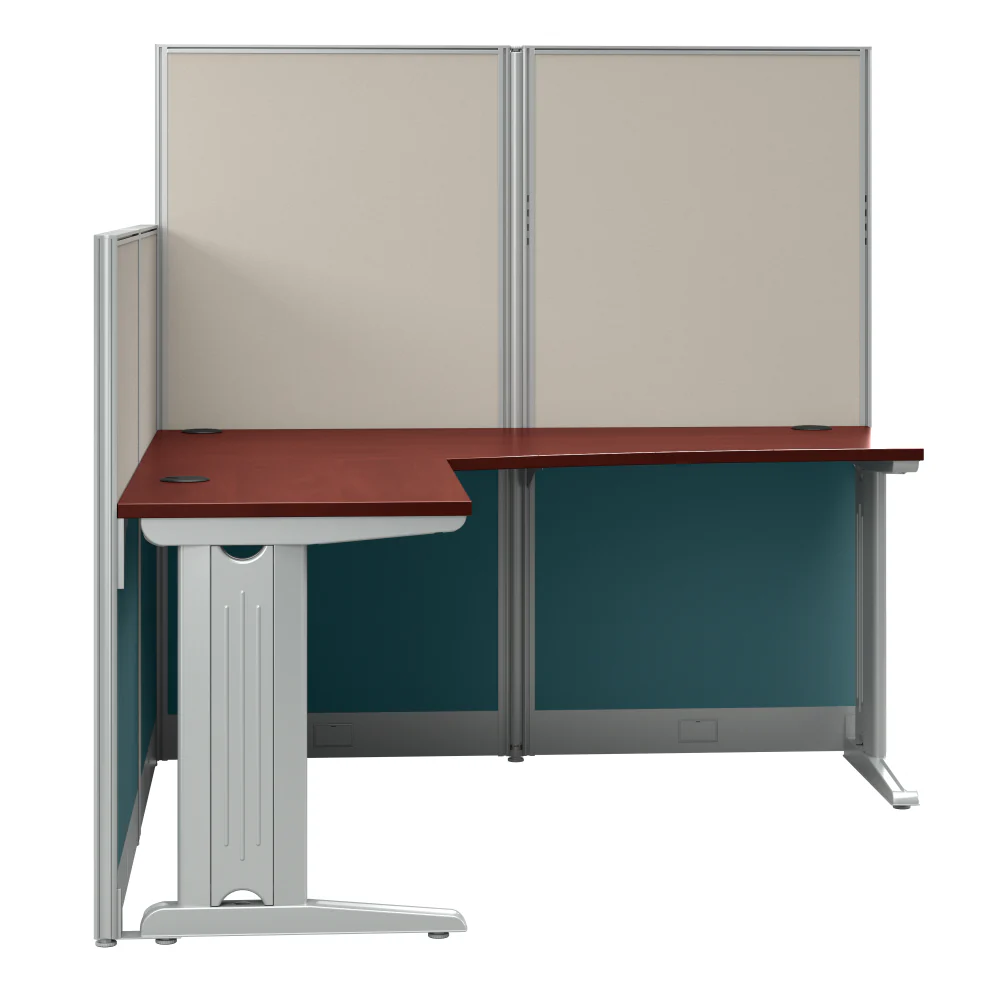 Office in an Hour 65-inch L Shaped Cubicle Desk - Image 29
