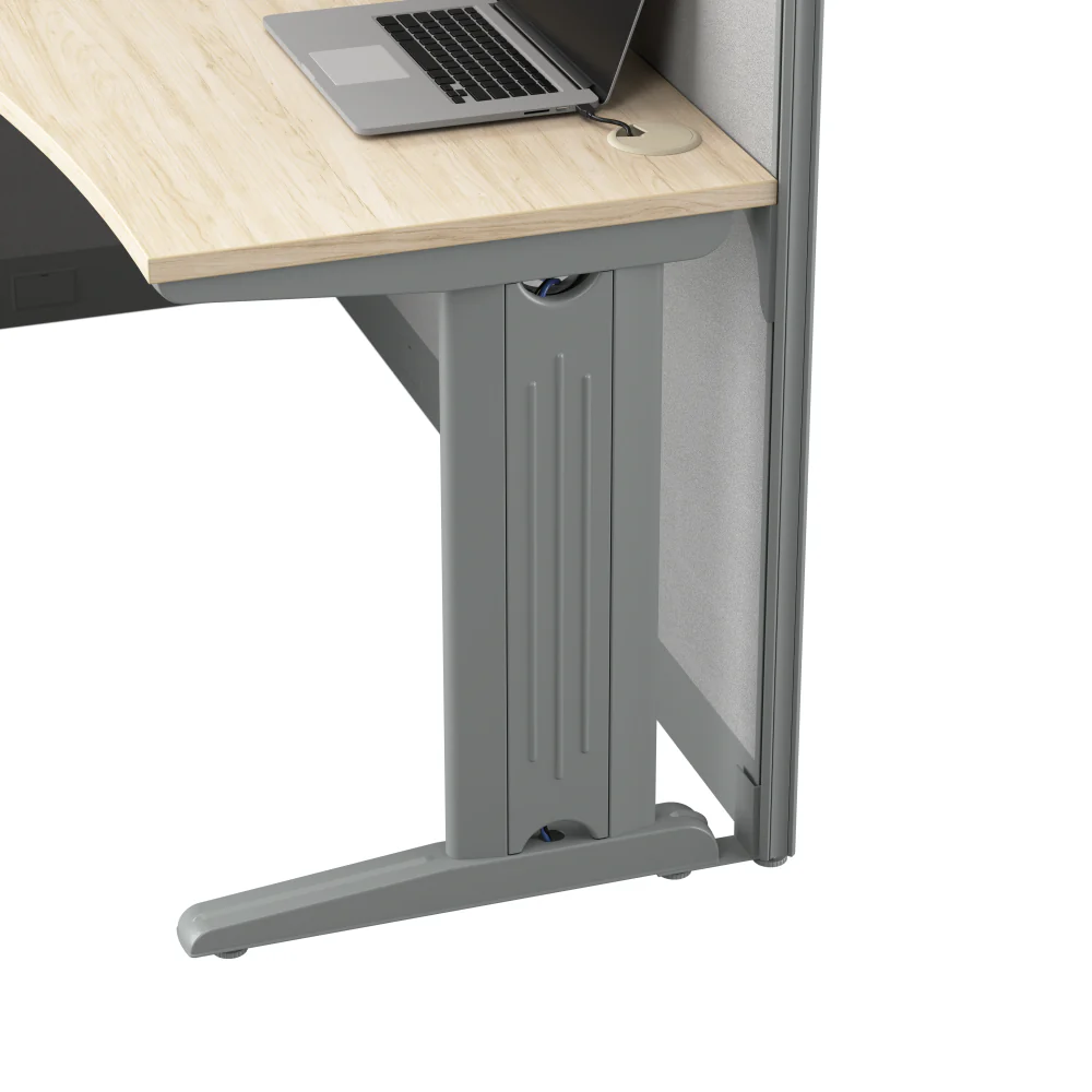 Office in an Hour 65-inch L Shaped Cubicle Desk - Image 6
