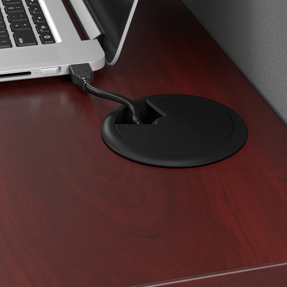 Office in an Hour 65W L Shaped Cubicle Desk with Storage, Drawers, and Organizers - Image 22