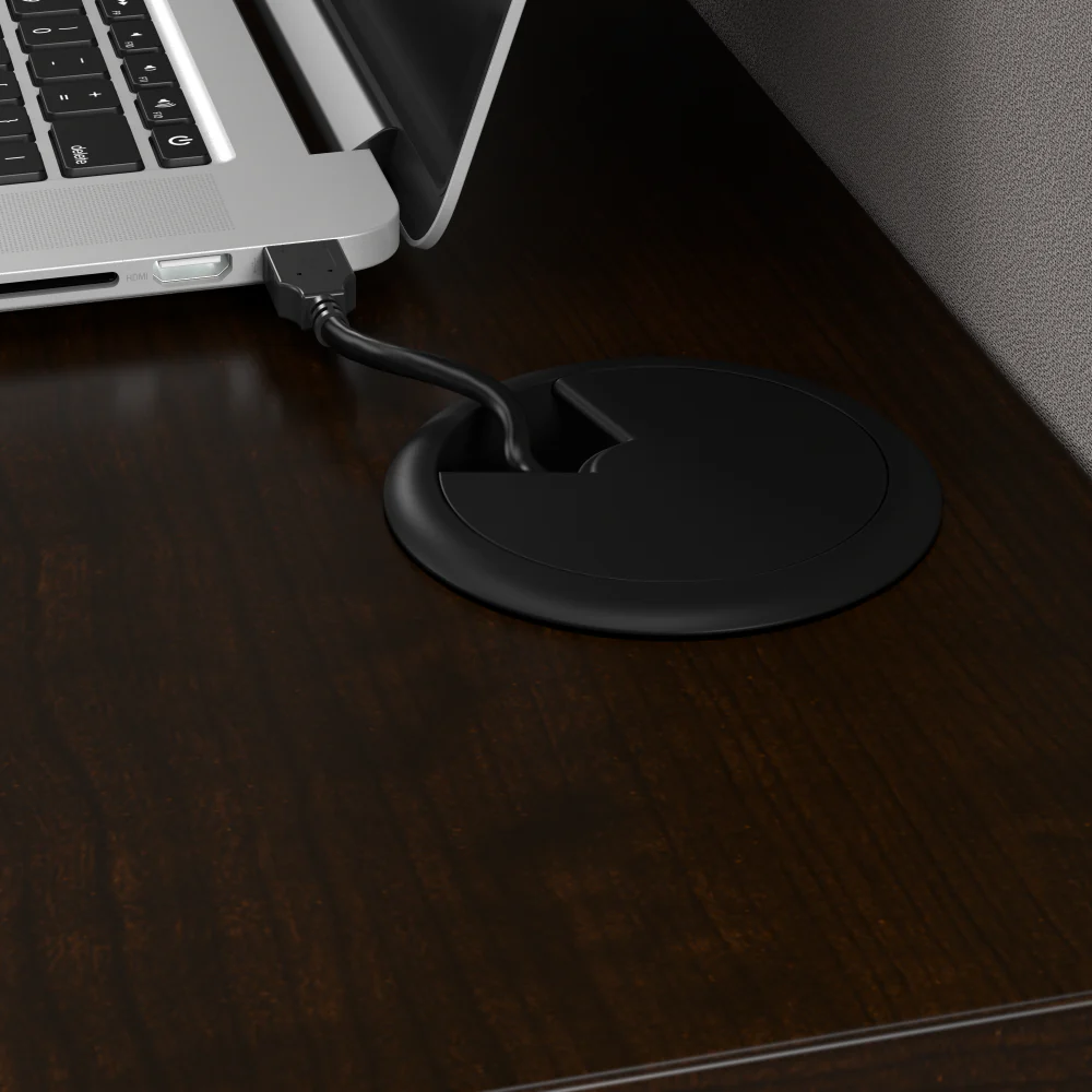 Office in an Hour 65W L Shaped Cubicle Desk with Storage, Drawers, and Organizers - Image 6
