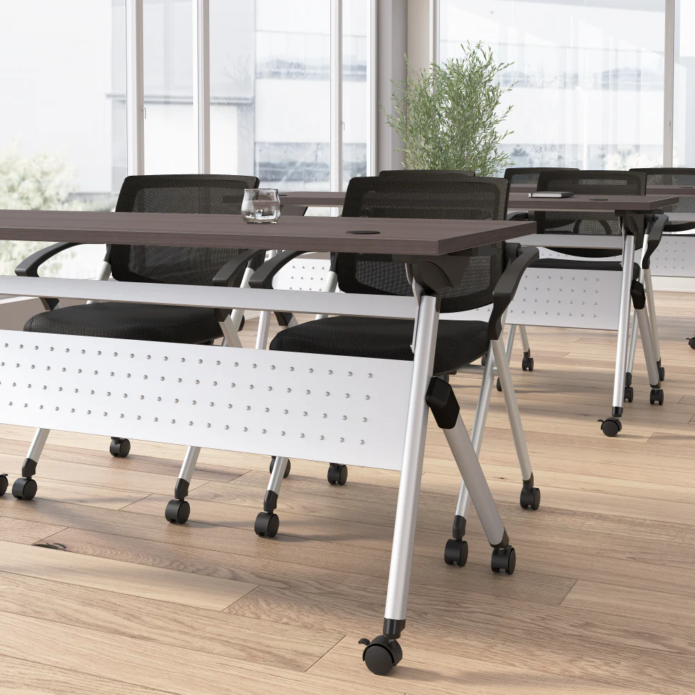 Envision 72W Folding Training Table with Powered Grommets - Image 4