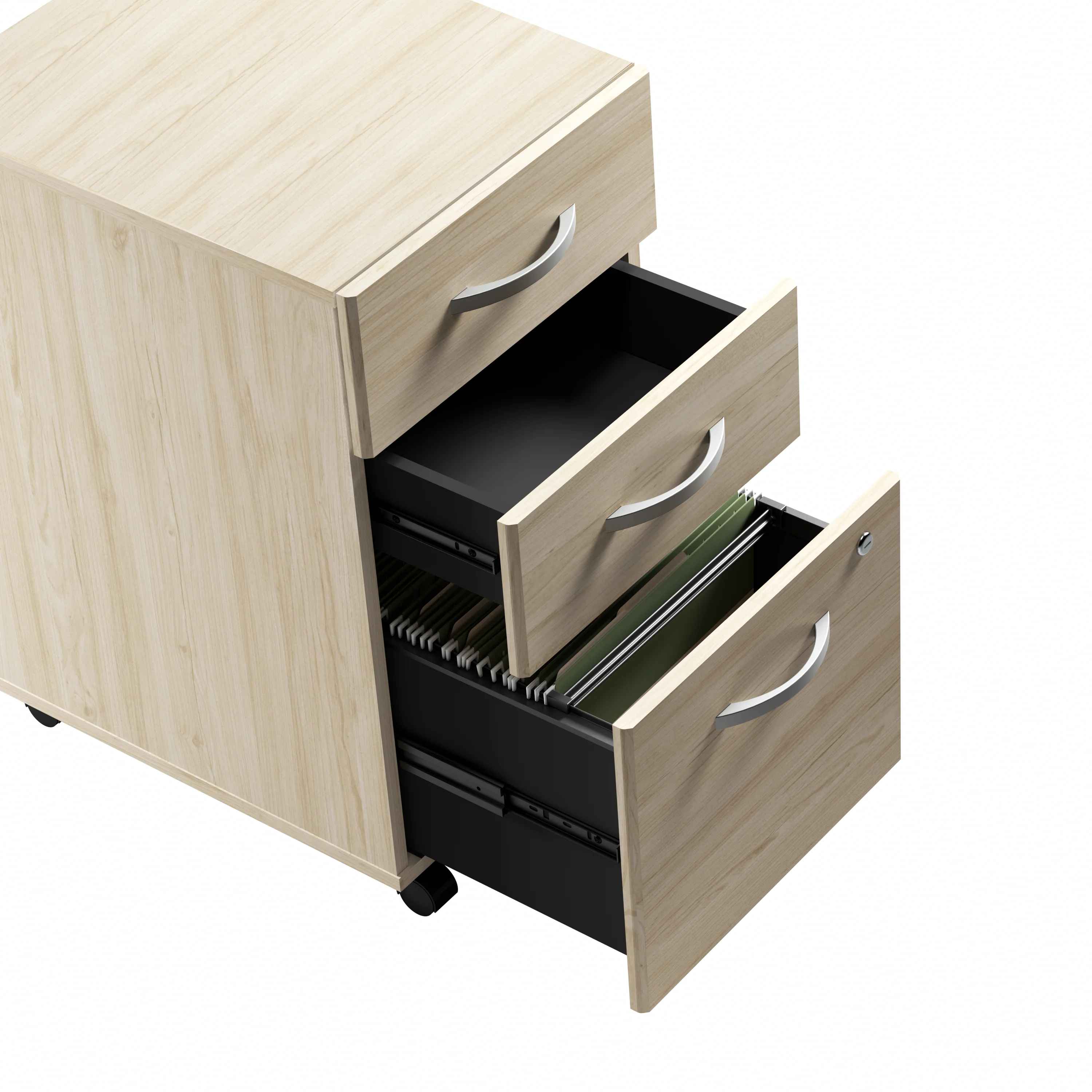 Studio C 72W x 36D U Shaped Desk with Hutch and Mobile File Cabinet - Image 18