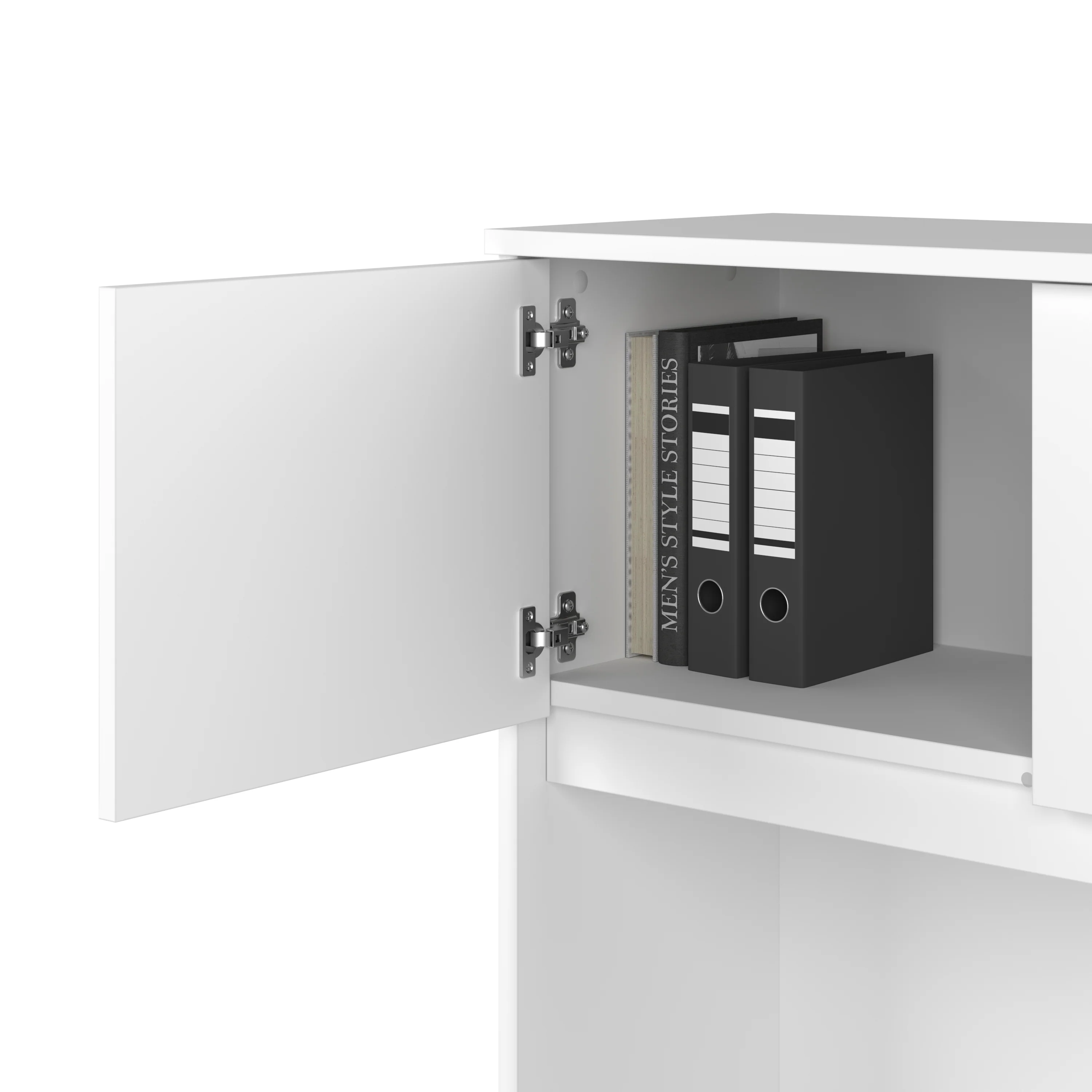 Studio C 72W x 36D U Shaped Desk with Hutch and Mobile File Cabinet - Image 9