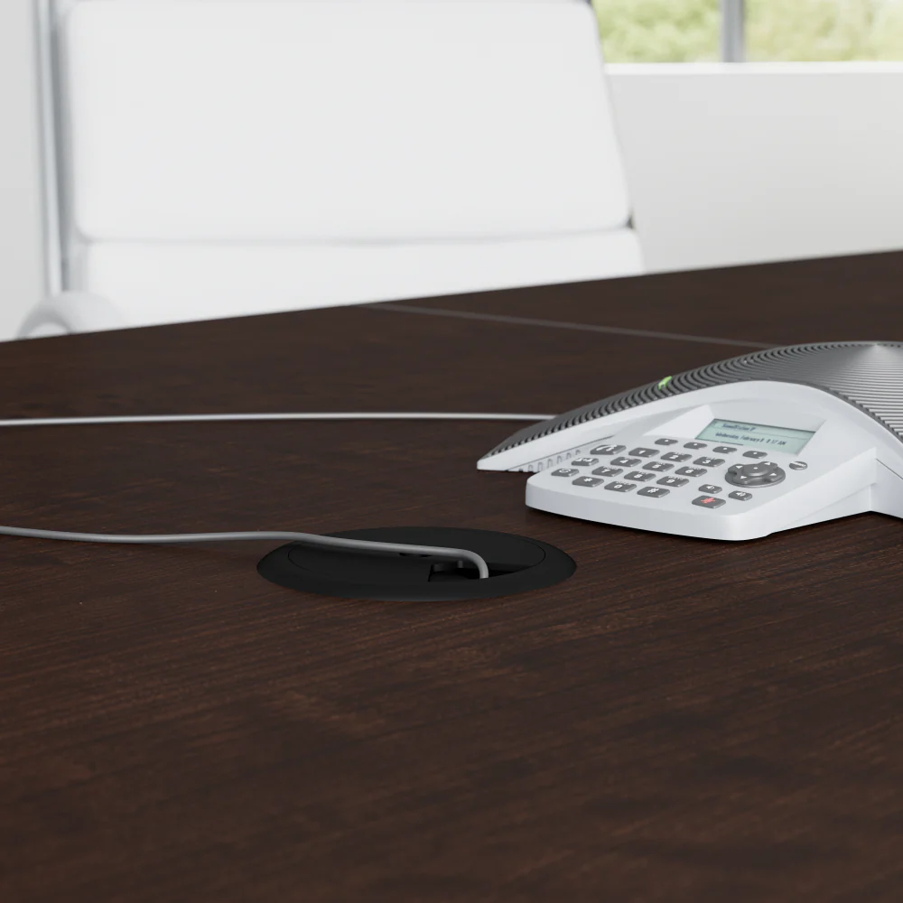 96-inch Office Conference Table with Wood Base - Image 10