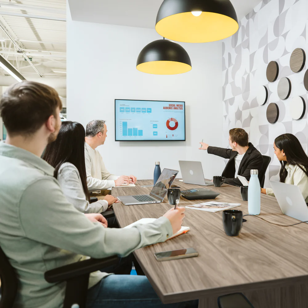 96-inch Office Conference Table with Wood Base - Image 15