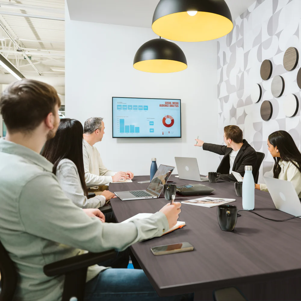 96-inch Office Conference Table with Wood Base - Image 39