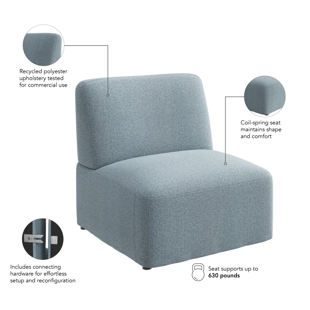 Assemble Modular Armless Lounge Chair - Image 7
