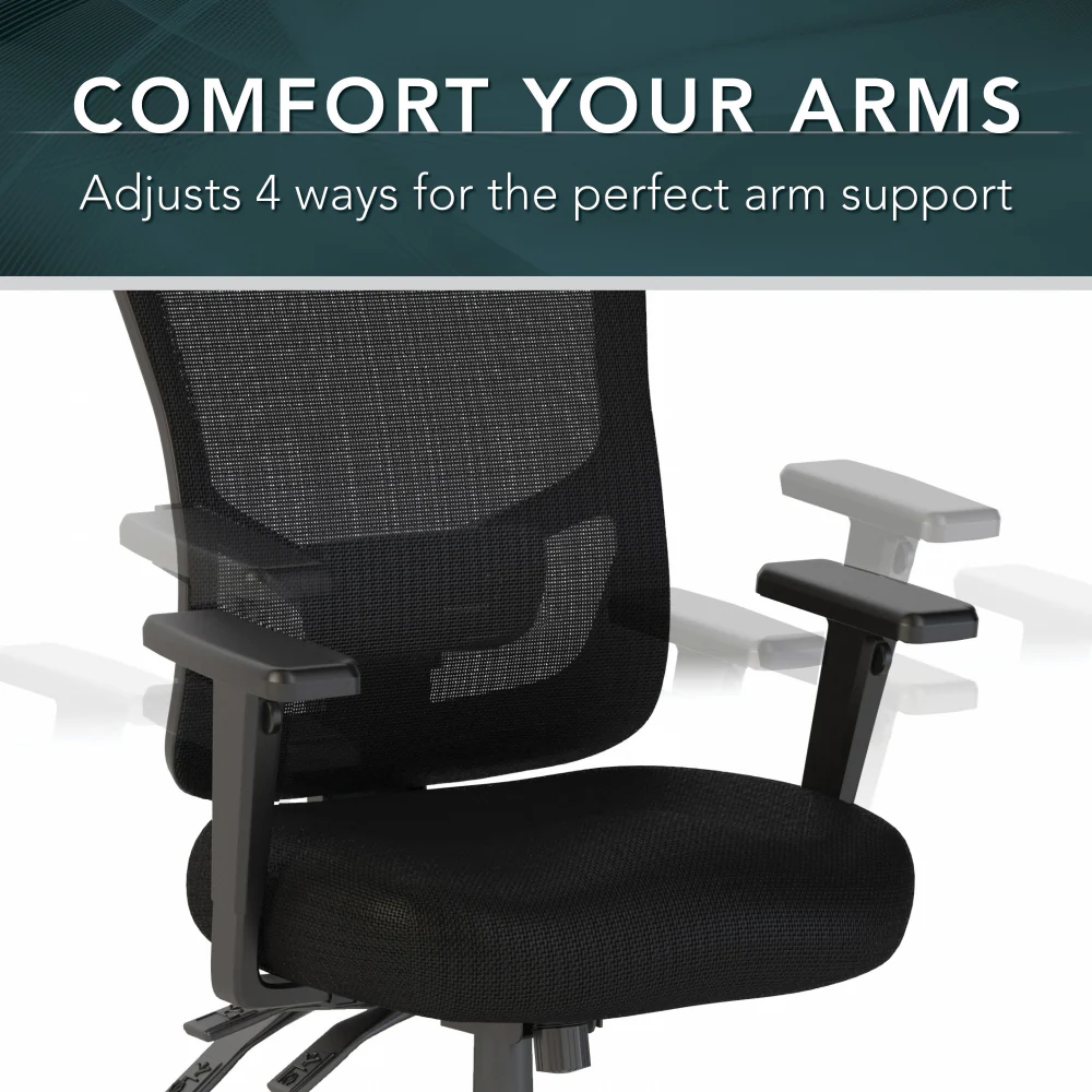 Custom Comfort High Back Multifunction Mesh Executive Office Chair - Image 7