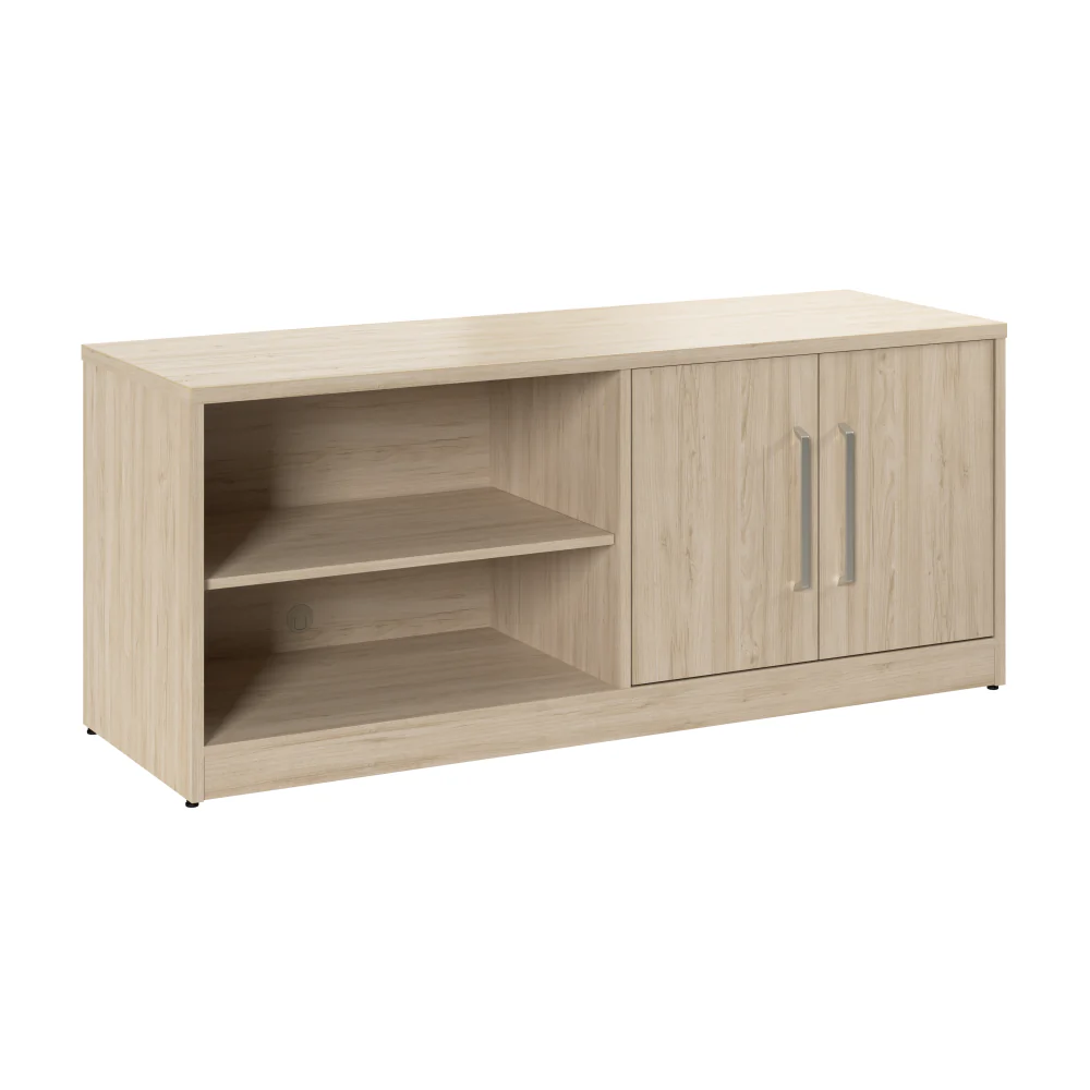 Vista Low Storage Cabinet with Doors and Shelves - Image 6